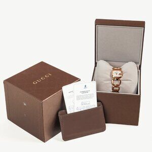 Gucci 125.5 G Gold-Tone Bracelet Watch